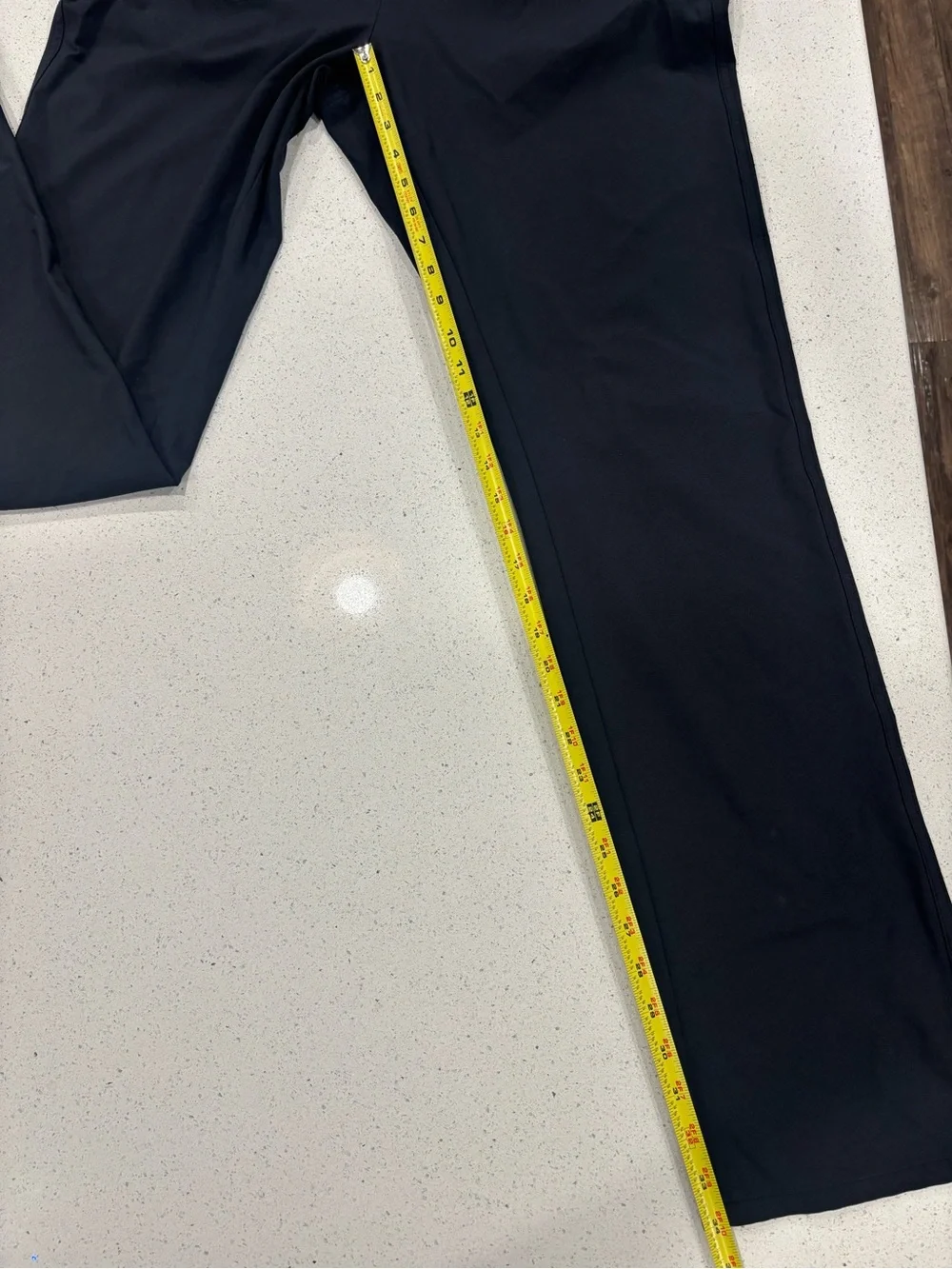 Greg Norman Men's Black Stretch 5-Pocket Straight-Leg Tech Pants 34X34